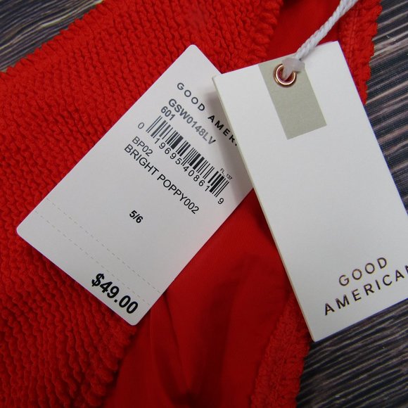 Good American NEW Womens 2XL Red Better Bikini Bottom Swim Beach Summer - Picture 4 of 10
